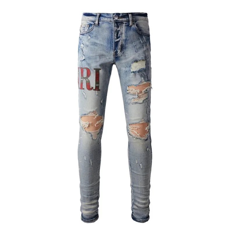 Gallery Dept. Patchwork Distressed Black Jeans - 22
