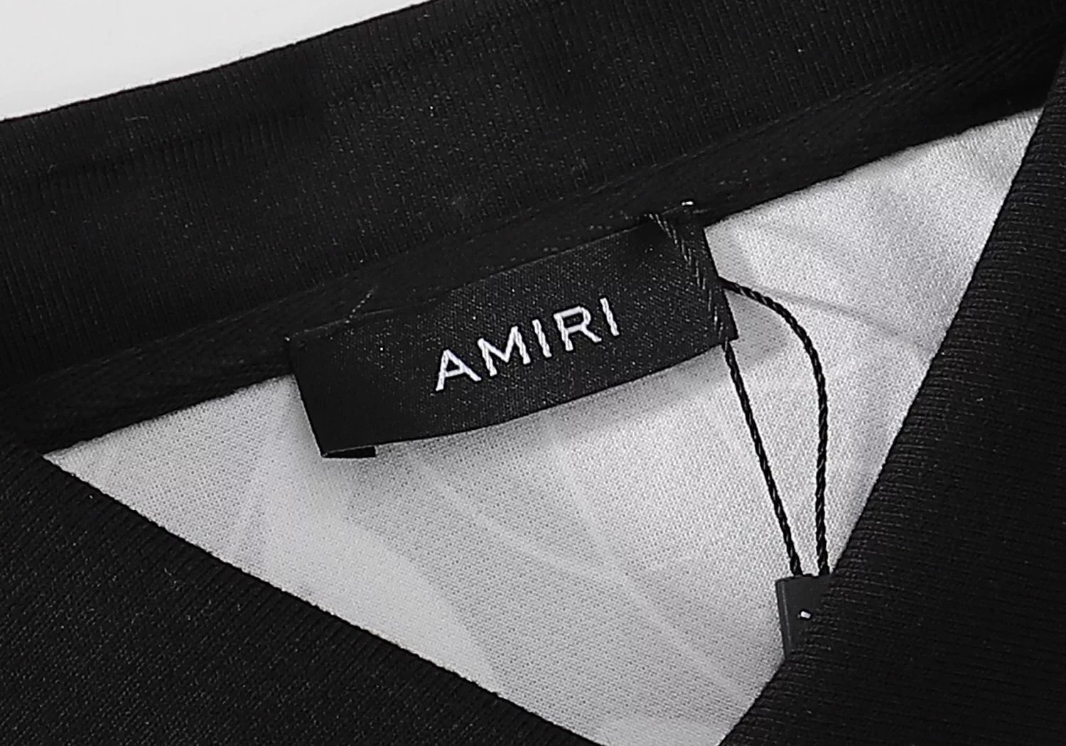 Amiri Floral Print Polo Black and White Tops Polo - 5