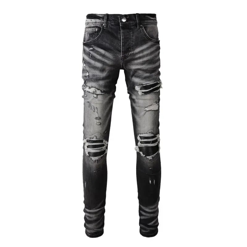 Gallery Dept. Patchwork Distressed Black Jeans - 26