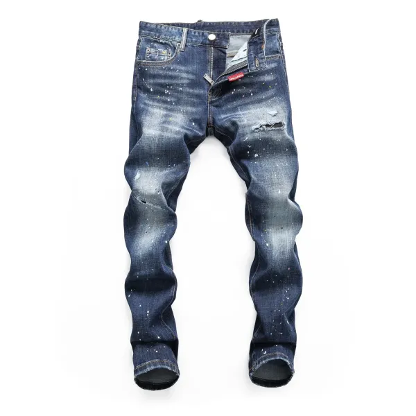 Dsquared2 Distressed Bleach-Splatter Denim Jeans - 23