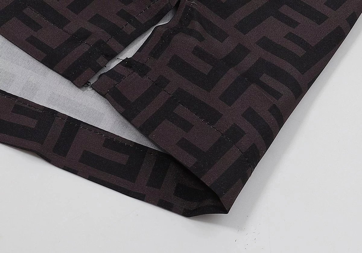 Fendi FF Monogram Print Shorts Black - 9