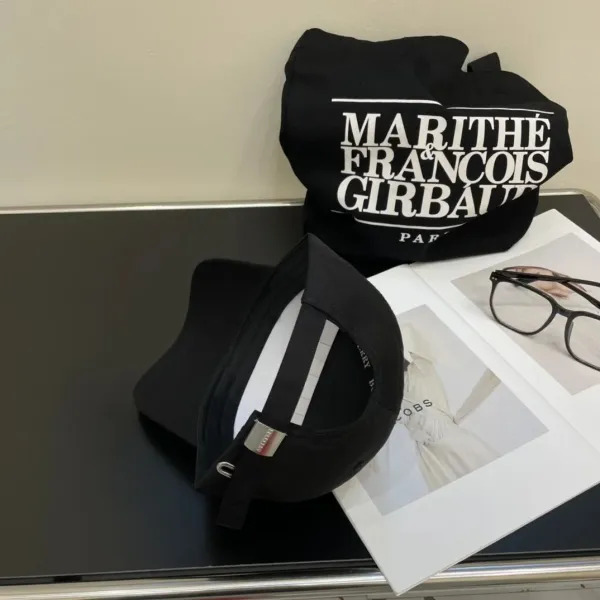 Burberry Logo Embroidery Baseball Cap Black - 3