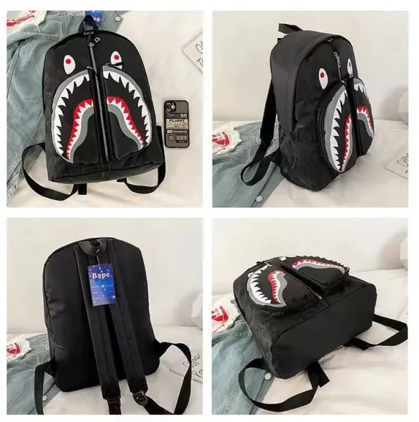 Stone Island Compass Logo Backpack Gray / Black - 3