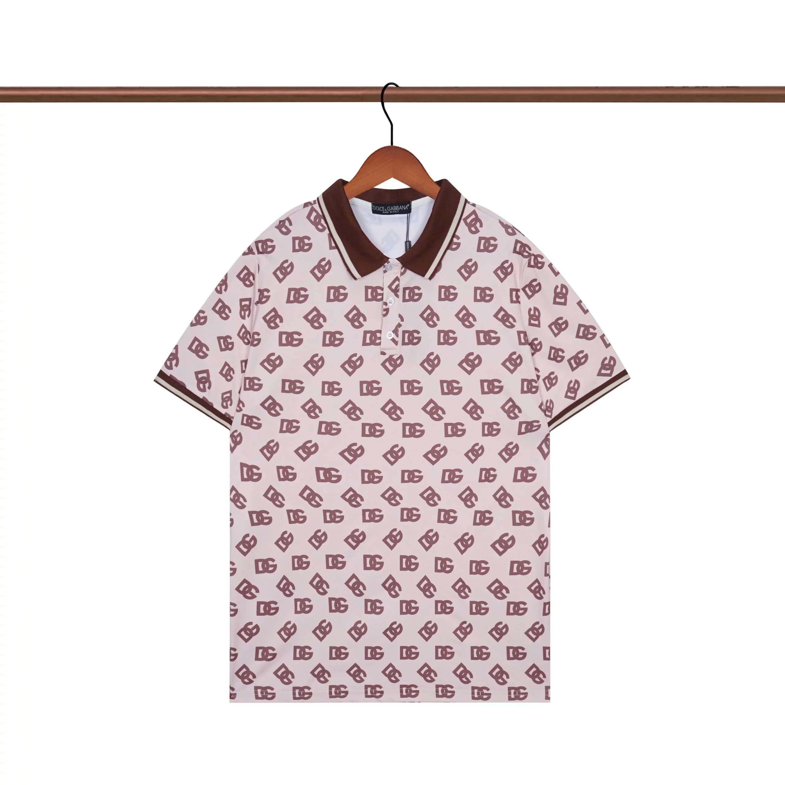 Dolce & Gabbana Heart DG Logo White Polo Shirt - 33