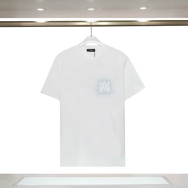 AMIRI T-Shirts Short-Sleeve Crew-Neck Logo-Print product detail image 10