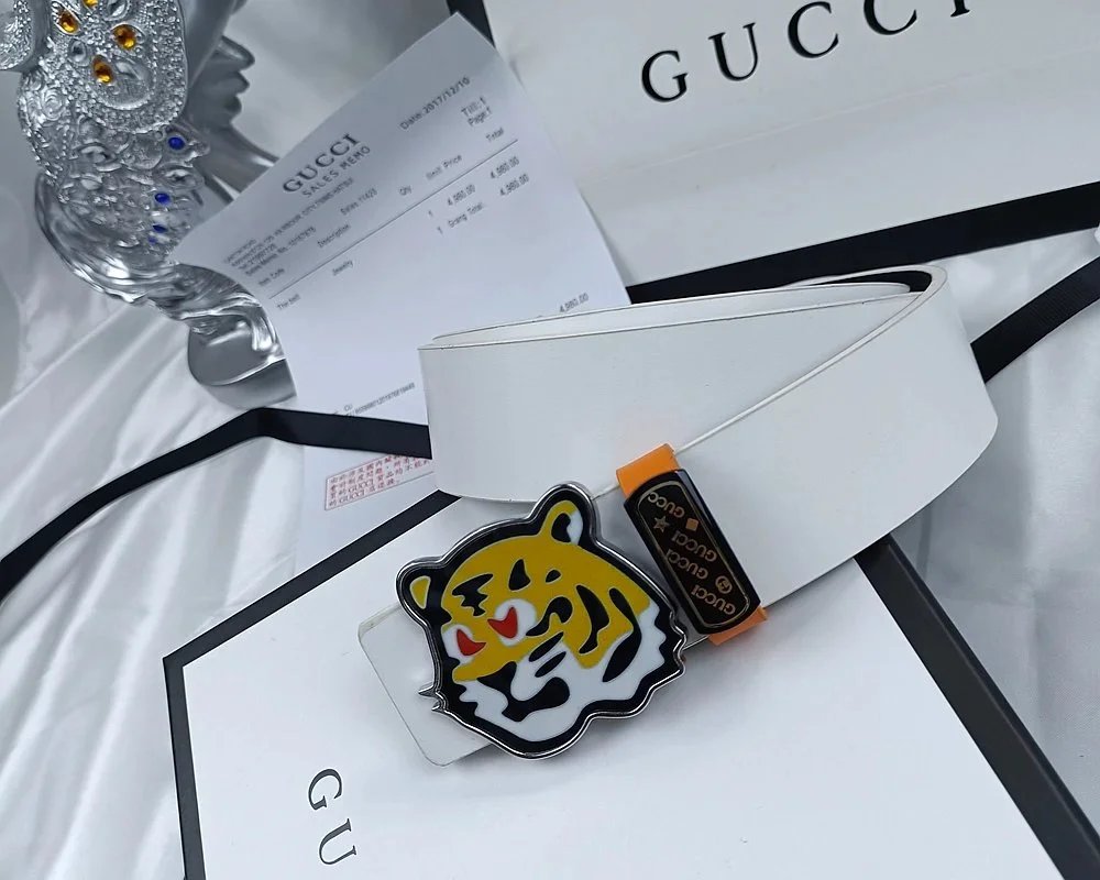 Gucci Interlocking G Buckle Leather Belt Black - 6