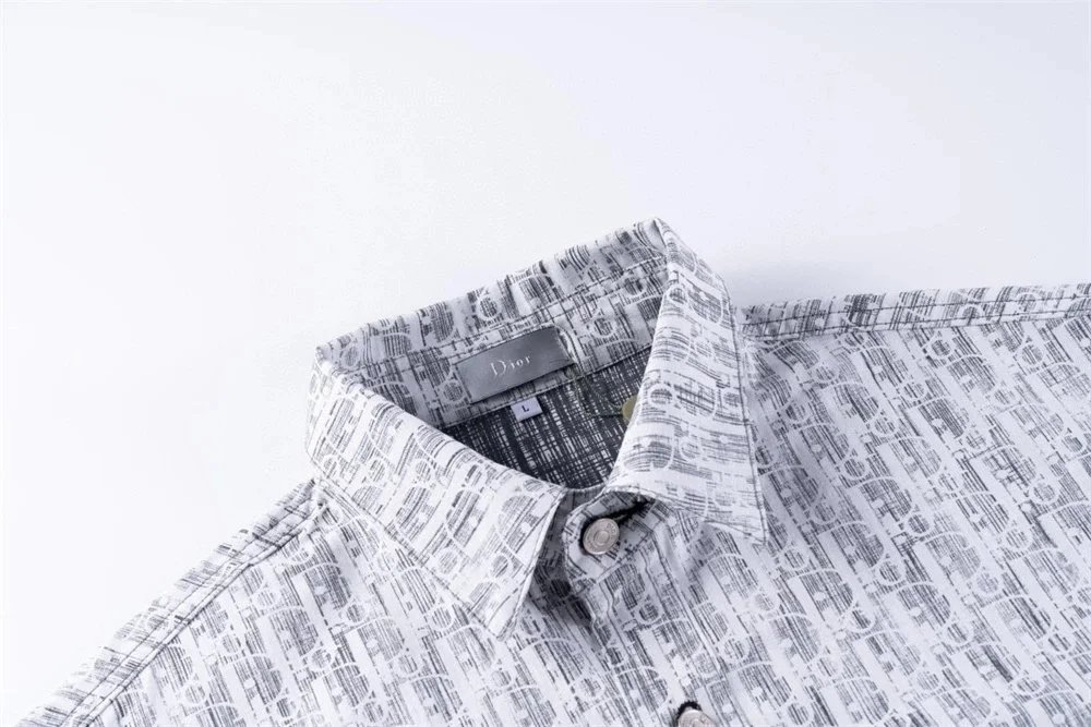 Dior Oblique Print Shirt Beige Multicolor - 7