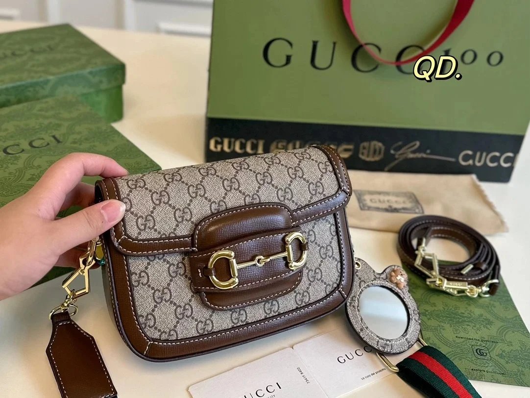 Gucci GG Marmont Mini Hobo Bag Beige with Web Stripe Shoulder Bag - 19
