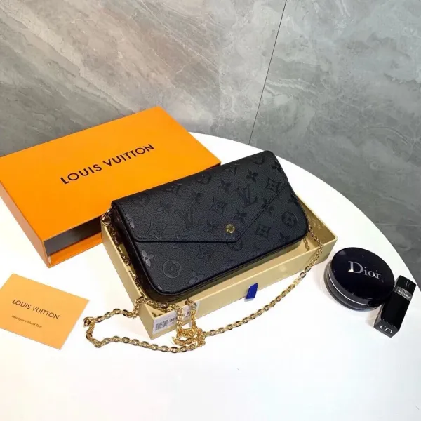 Louis Vuitton Saint-Jacques Bag Beige Monogram Empreinte Chain Bag - 15
