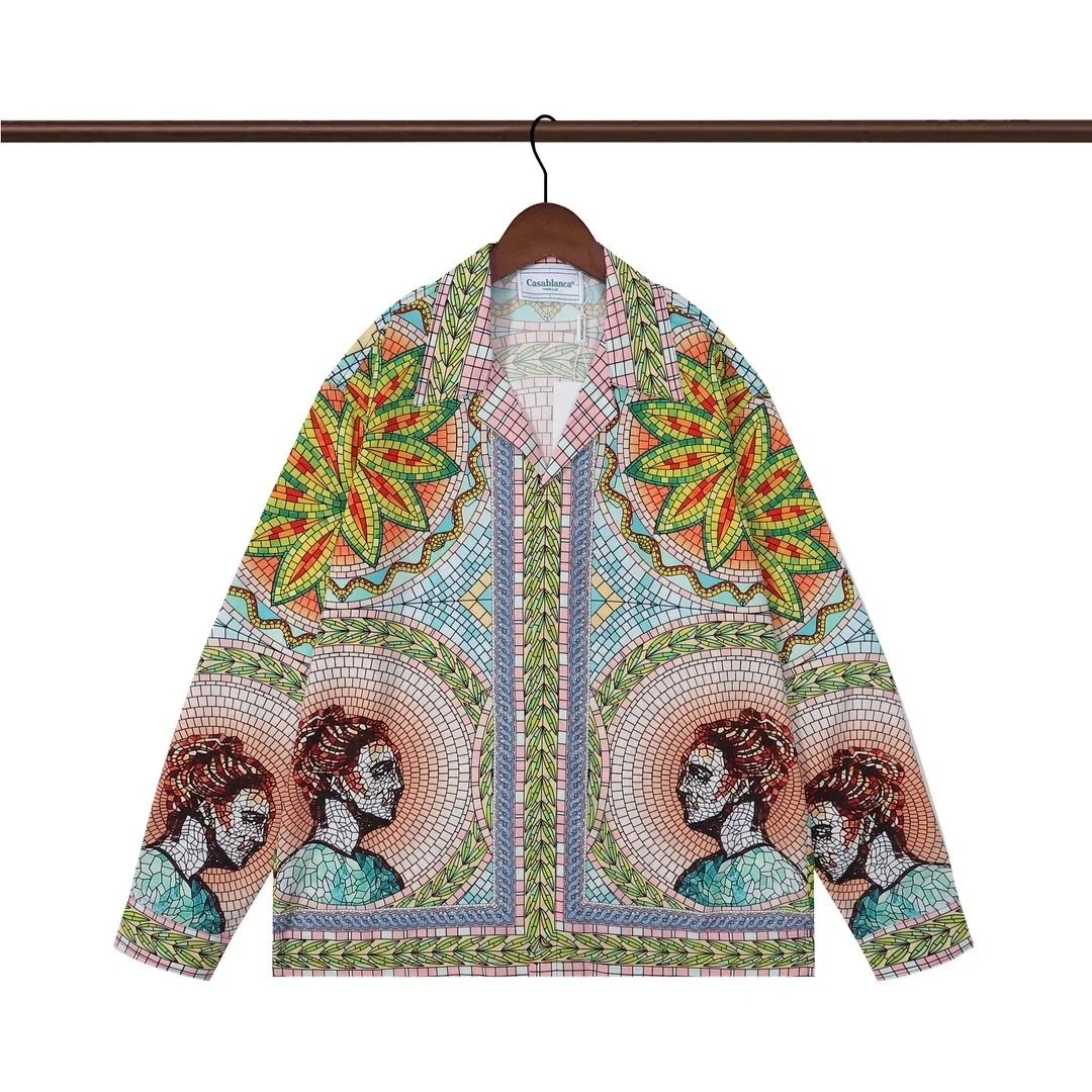 Casablanca Casa Print Long-Sleeve Shirt Multicolor - 17