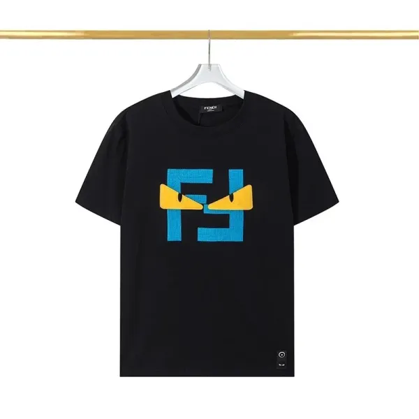 Fendi FF Monogram All-Over Black T-Shirt - 38