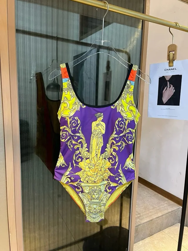 Versace Swimwear Triangle Tie-Side Bikini Set product detail image 41
