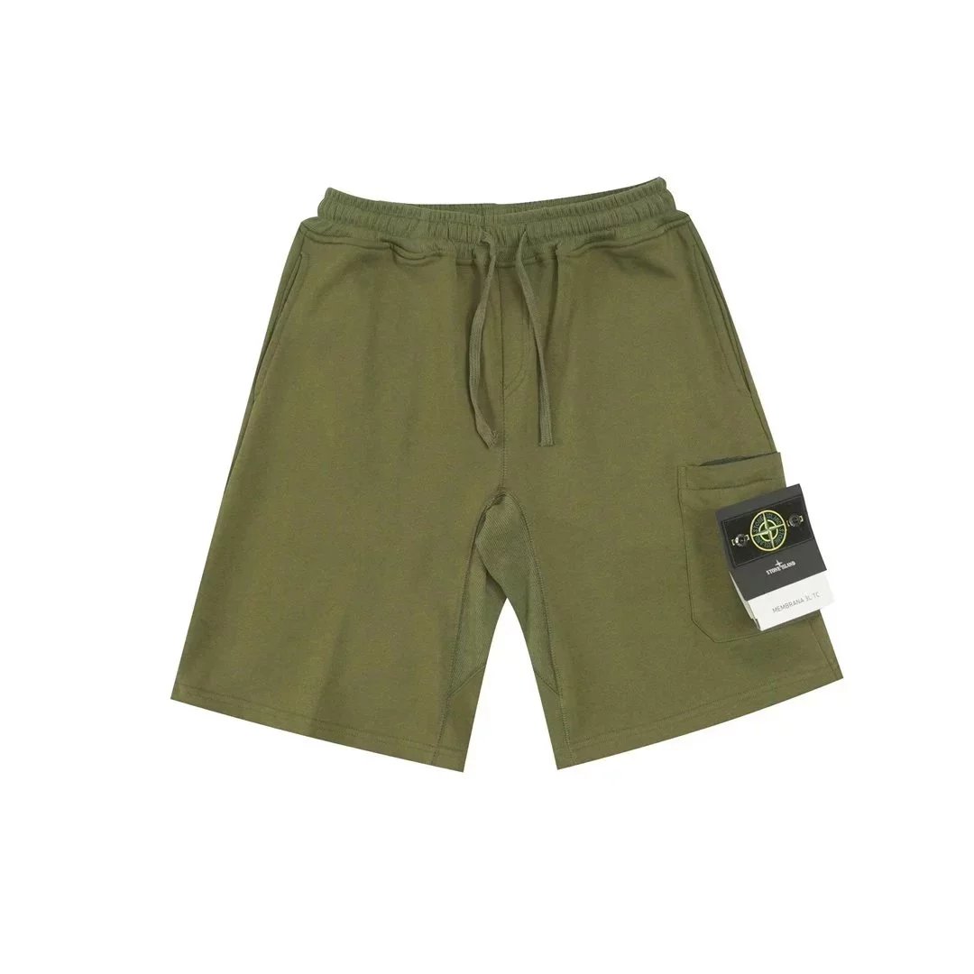 Stone Island Compass Logo Shorts Gray - 21