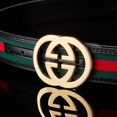 Gucci GG Marmont Web Belt Brown - 10