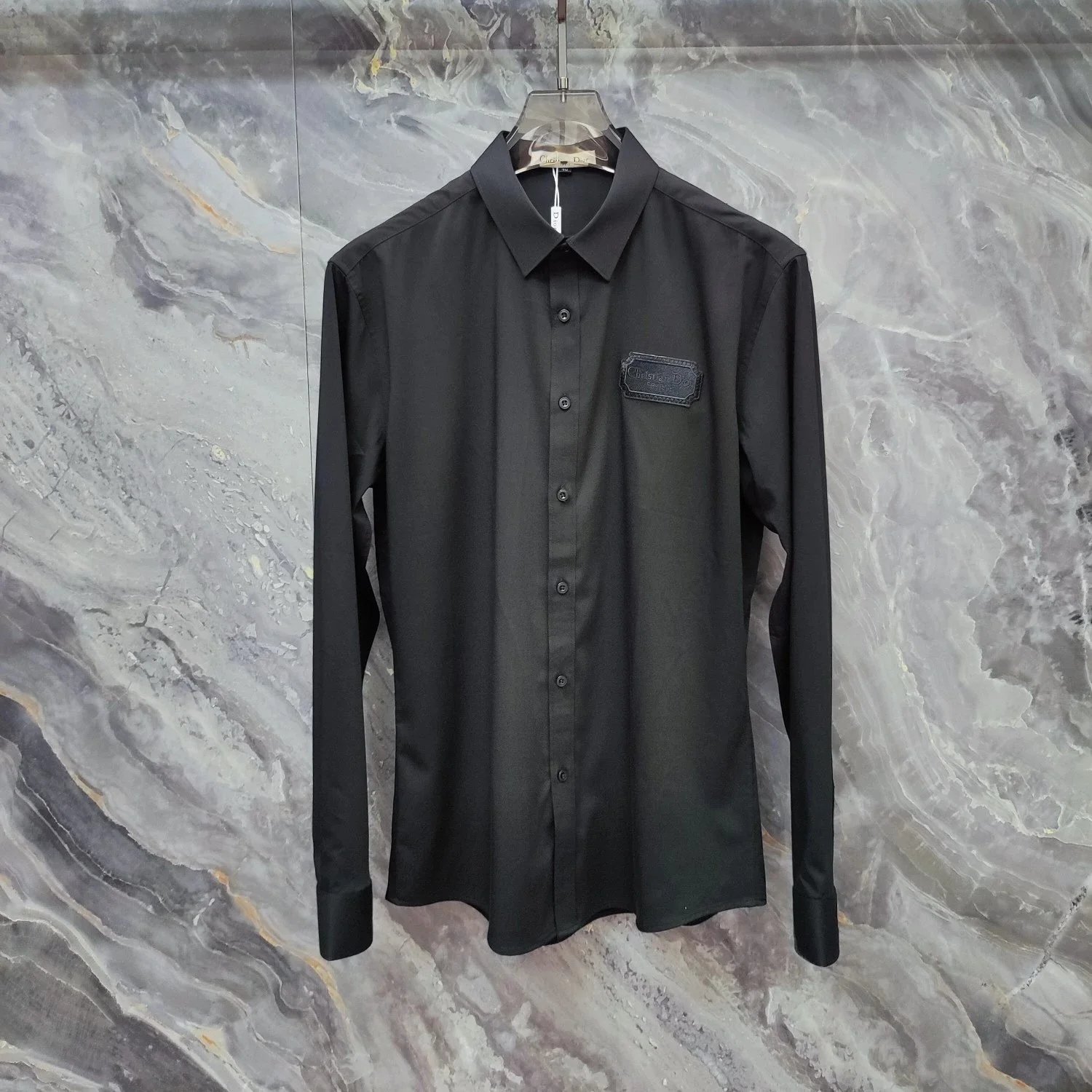 Dior Black Shirt with Turtle Brooch - 21