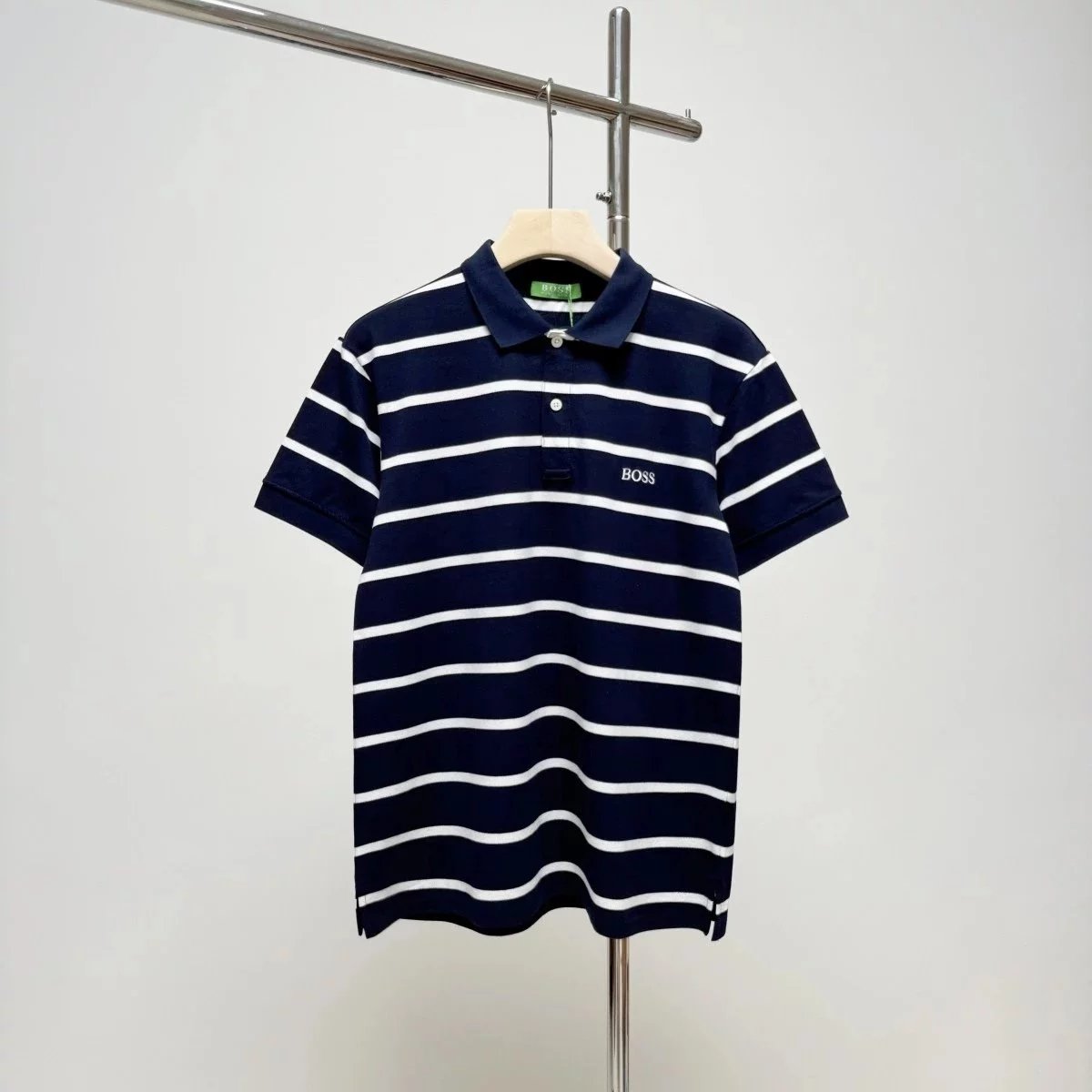 Hugo Boss Logo Polo Black with Yellow Trim Polo - 16