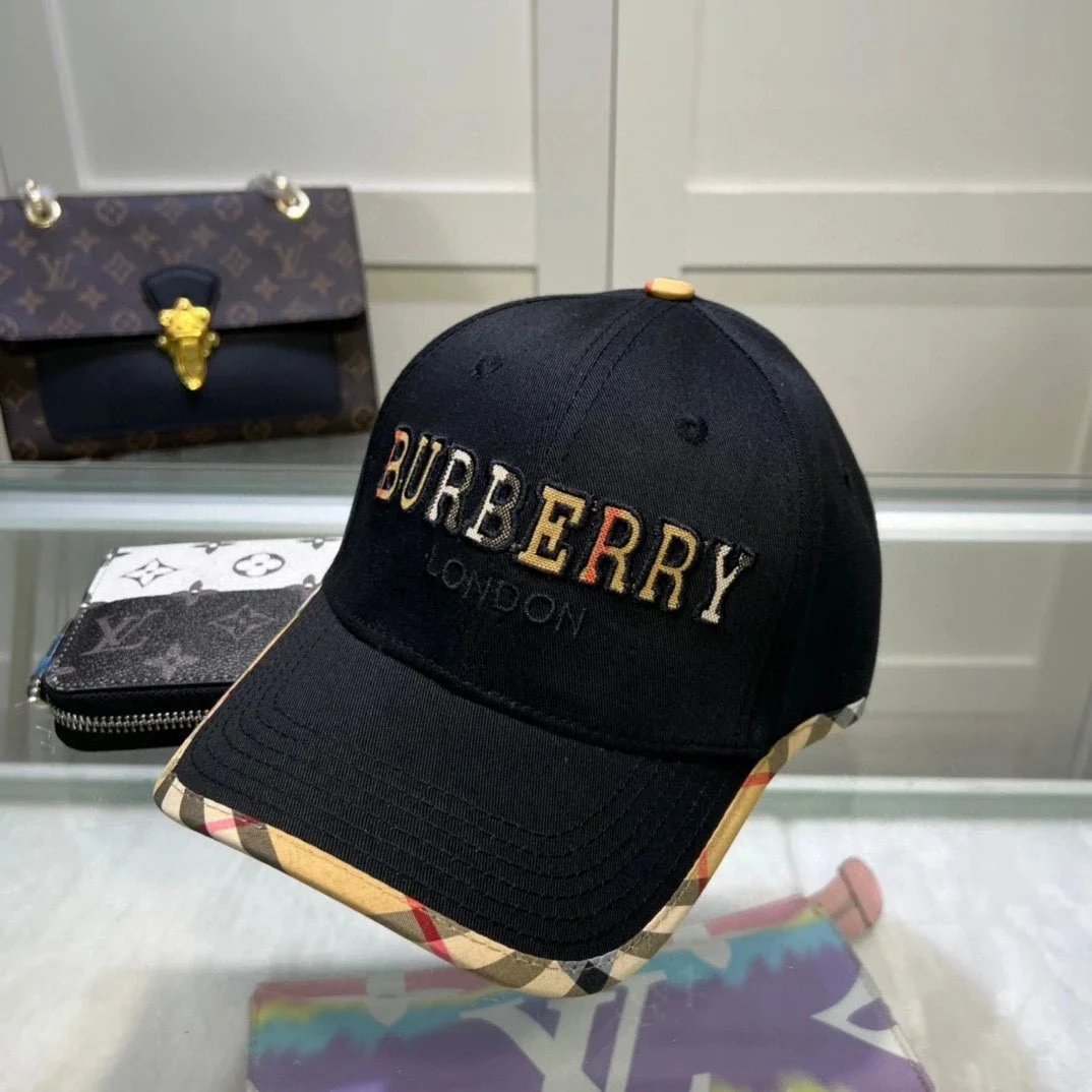 Burberry Classic Check Baseball Cap Beige - 16