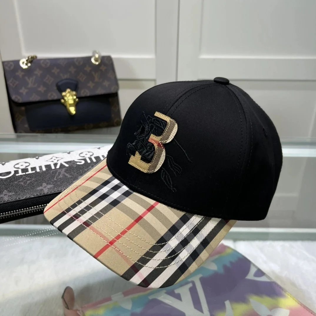 Burberry Classic Check Baseball Cap Beige - 27