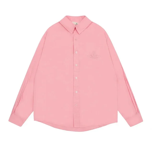 Vivienne Westwood Shirts Orb Embroidered Long-Sleeve Button-Up Shirt product detail image 18