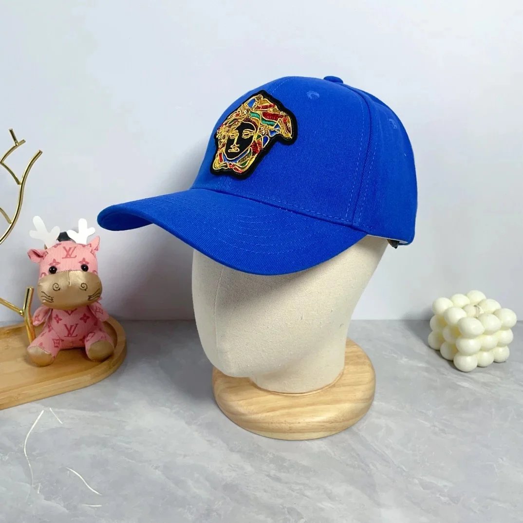 Unbranded Hats Baseball Cap with Embroidered Medusa-Style Patch image 4