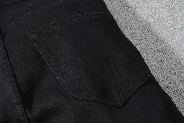 Amiri Distressed Patchwork Black Jeans - 12