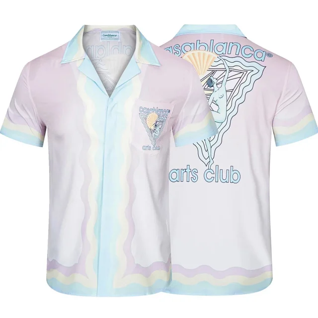 Casablanca Tennis Club striped shirt and shorts set product detail image 16