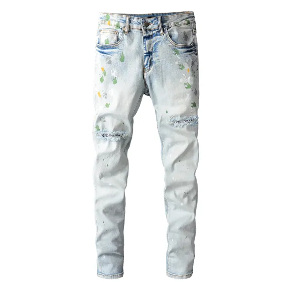 Amiri Distressed Patchwork Black Jeans - 20