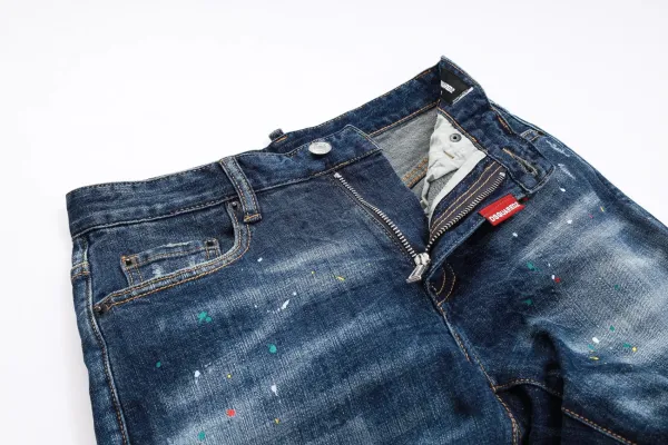 Dsquared2 Distressed Bleach-Splatter Denim Jeans - 3