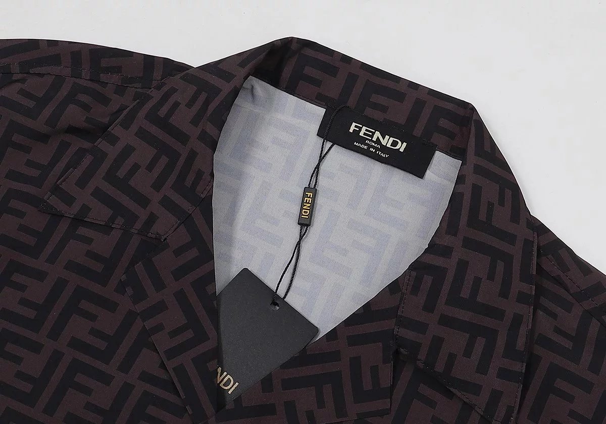 Fendi FF Monogram Print Shorts Black - 16
