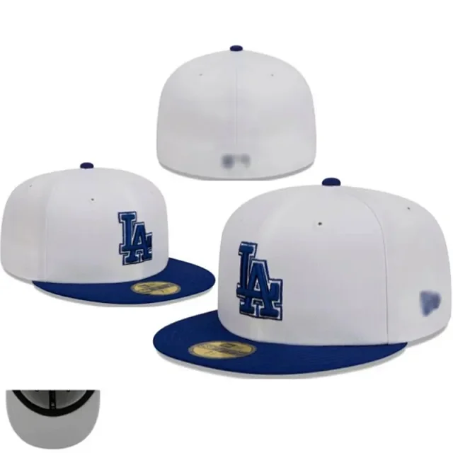 New Era Hats 59FIFTY-style flat-brim fitted baseball caps with embroidered team logos product detail image 19