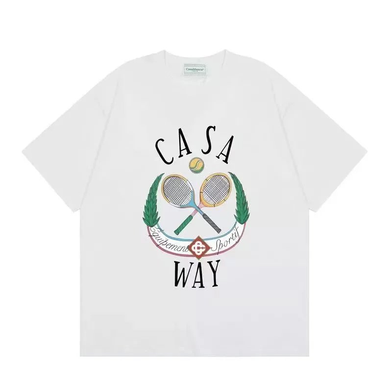 Casablanca Casa Blanca Heart Logo Oversized T-Shirt White T-Shirts - 14
