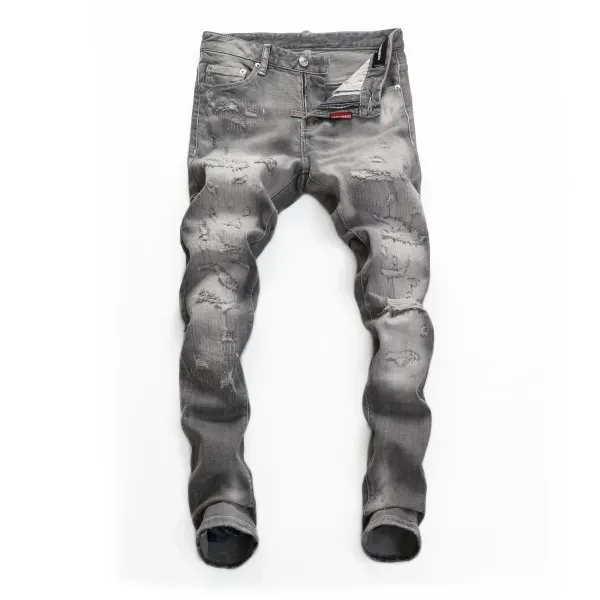 Dsquared2 Paint Splatter Distressed Black Jeans - 35