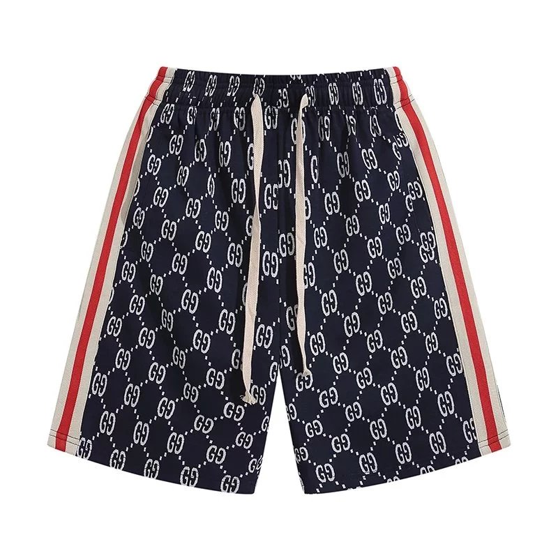 Gucci Logo-Print Black Sweat Shorts - 10