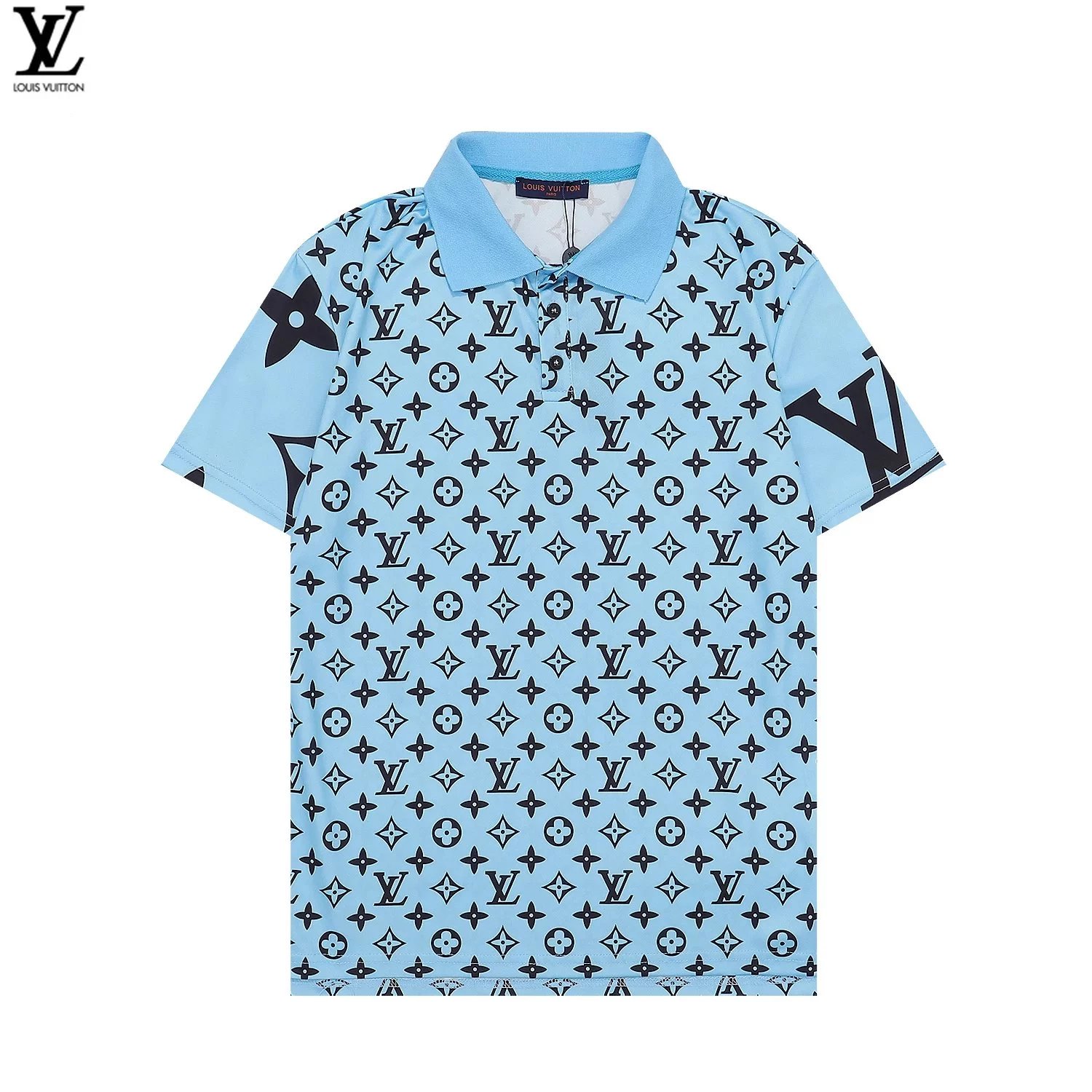 Louis Vuitton Checkerboard Monogram Polo Black Polo Shirt - 21
