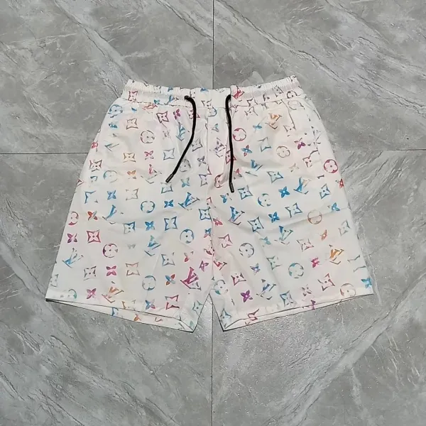 Louis Vuitton Monogram Floral Print Yellow and White Swim Shorts - 29
