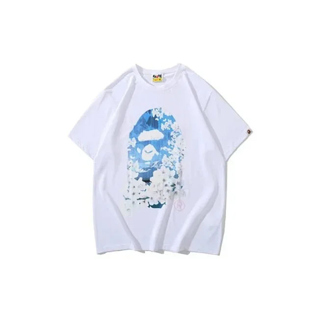 A Bathing Ape T-Shirts Short Sleeve Camouflage Head Graphic product detail image 35