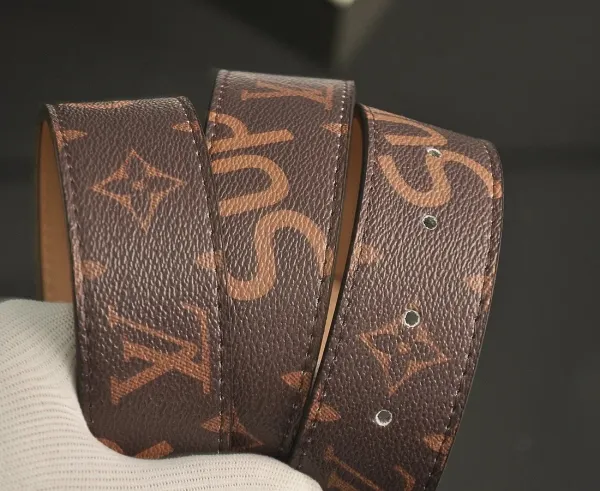 Louis Vuitton Damier Graphite Reversible Belt Black - 6
