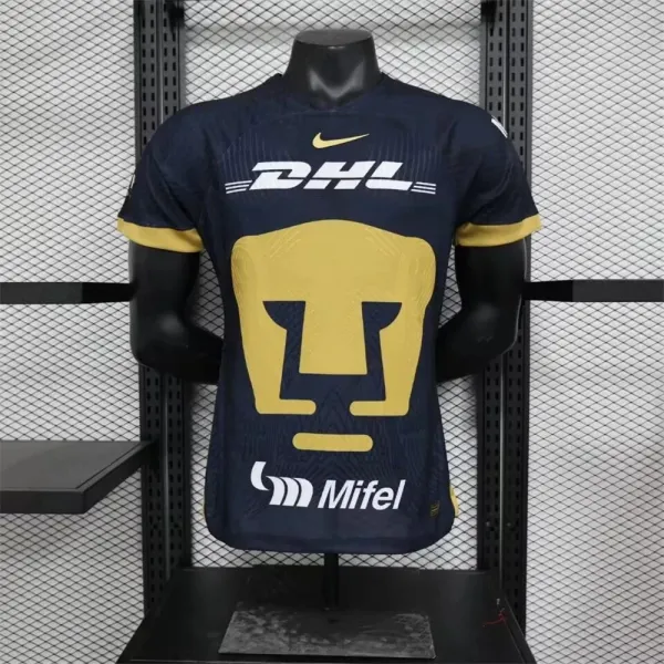 Design Pumas UNAM 2024-25 Home Jersey Navy Yellow Jersey - 12