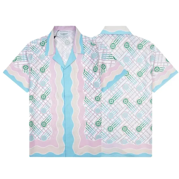 Casablanca Patterned Green Polo Shirt - 26