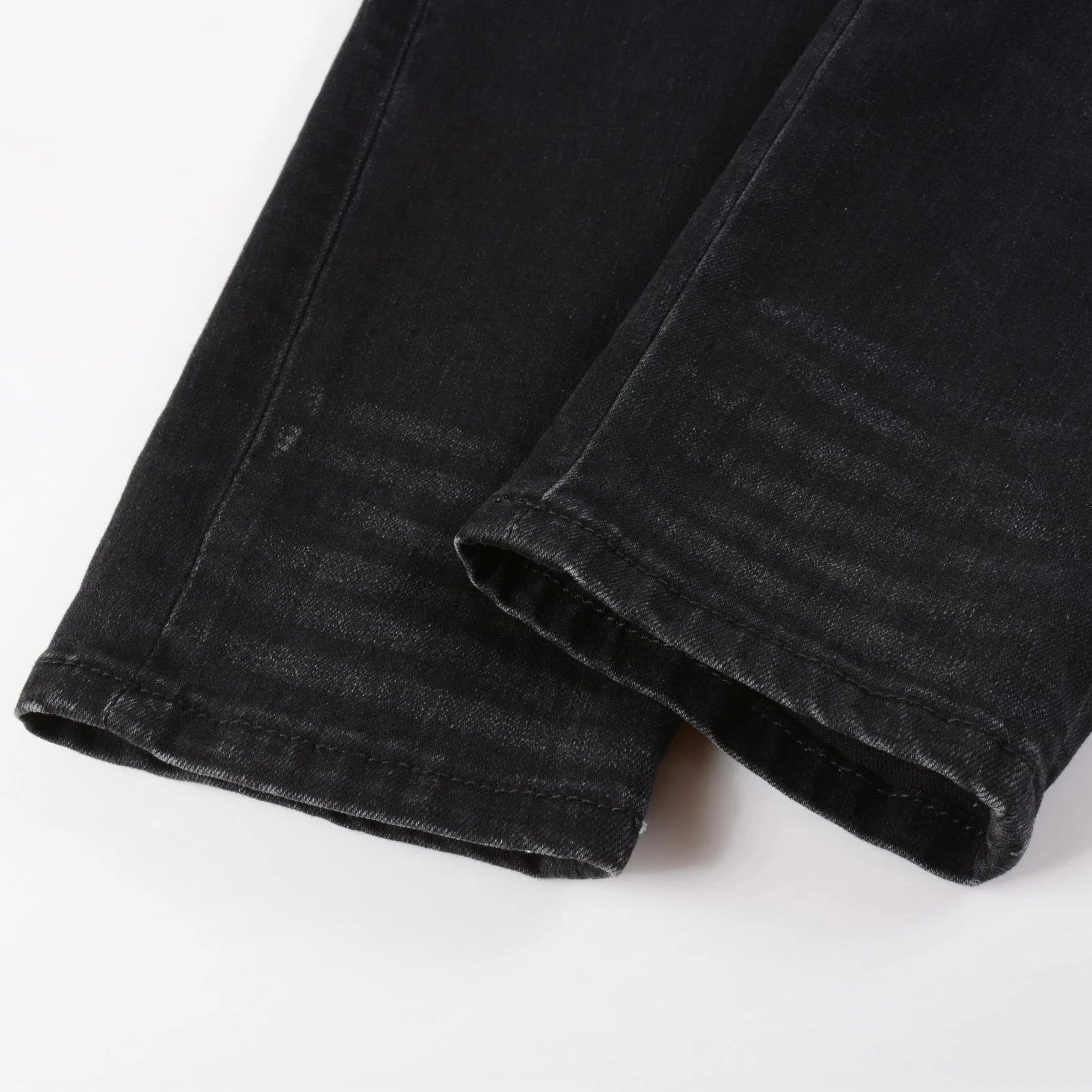 Distressed Printed Patchwork Black Jeans - 13