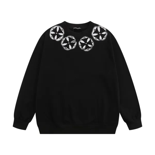 Chrome Hearts Cross Embroidered White Hoodie - 16
