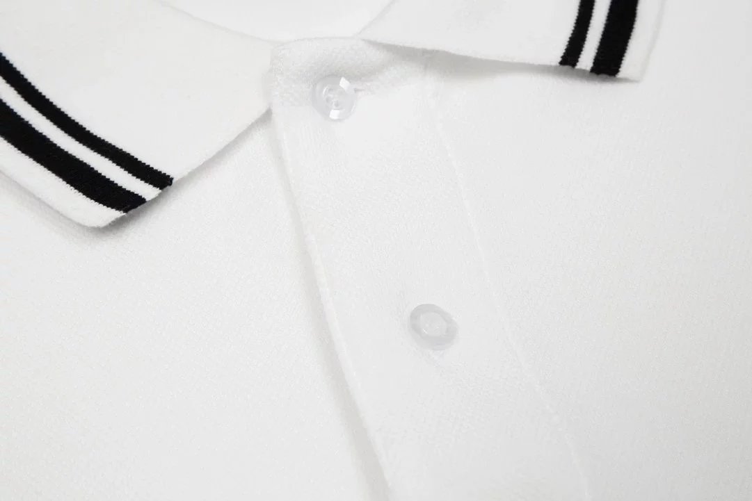 Gucci Logo Print White Polo Shirt - 7