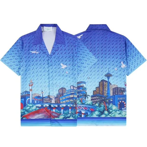 Casablanca Patterned Green Polo Shirt - 37
