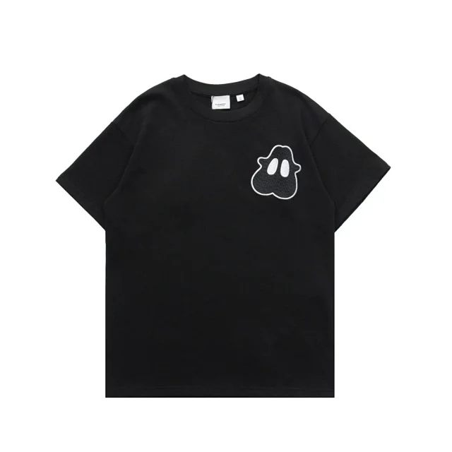 Burberry T-Shirts Short-Sleeve Check Panel T-Shirt with Equestrian Knight Graphic product detail image 22