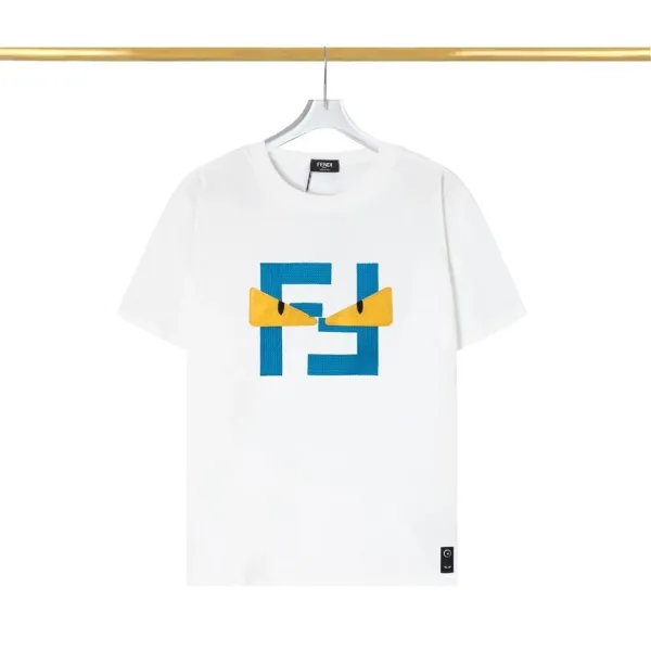 Fendi FF Monogram All-Over Black T-Shirt - 40