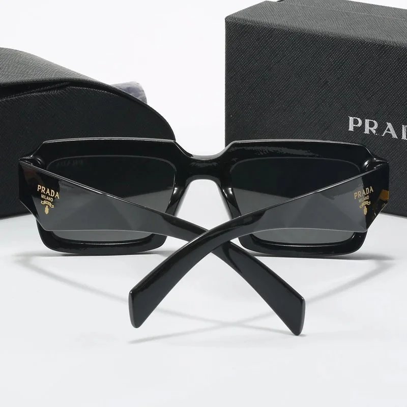 Prada Square Frame Green Acetate Sunglasses - 6