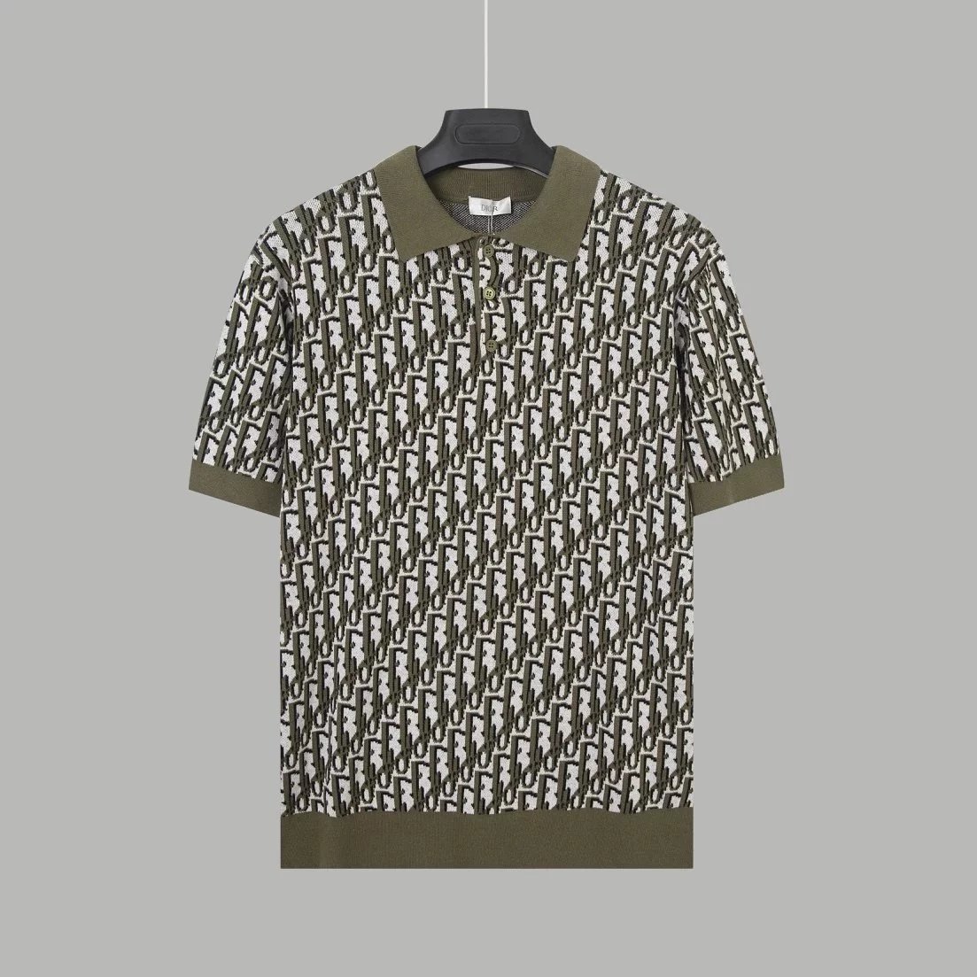 Dior Oblique Print Polo White Polo Shirt - 17