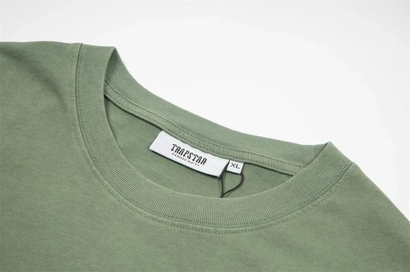Trapstar Embroidered 'It's A Secret' T-Shirt Sage Green - 7