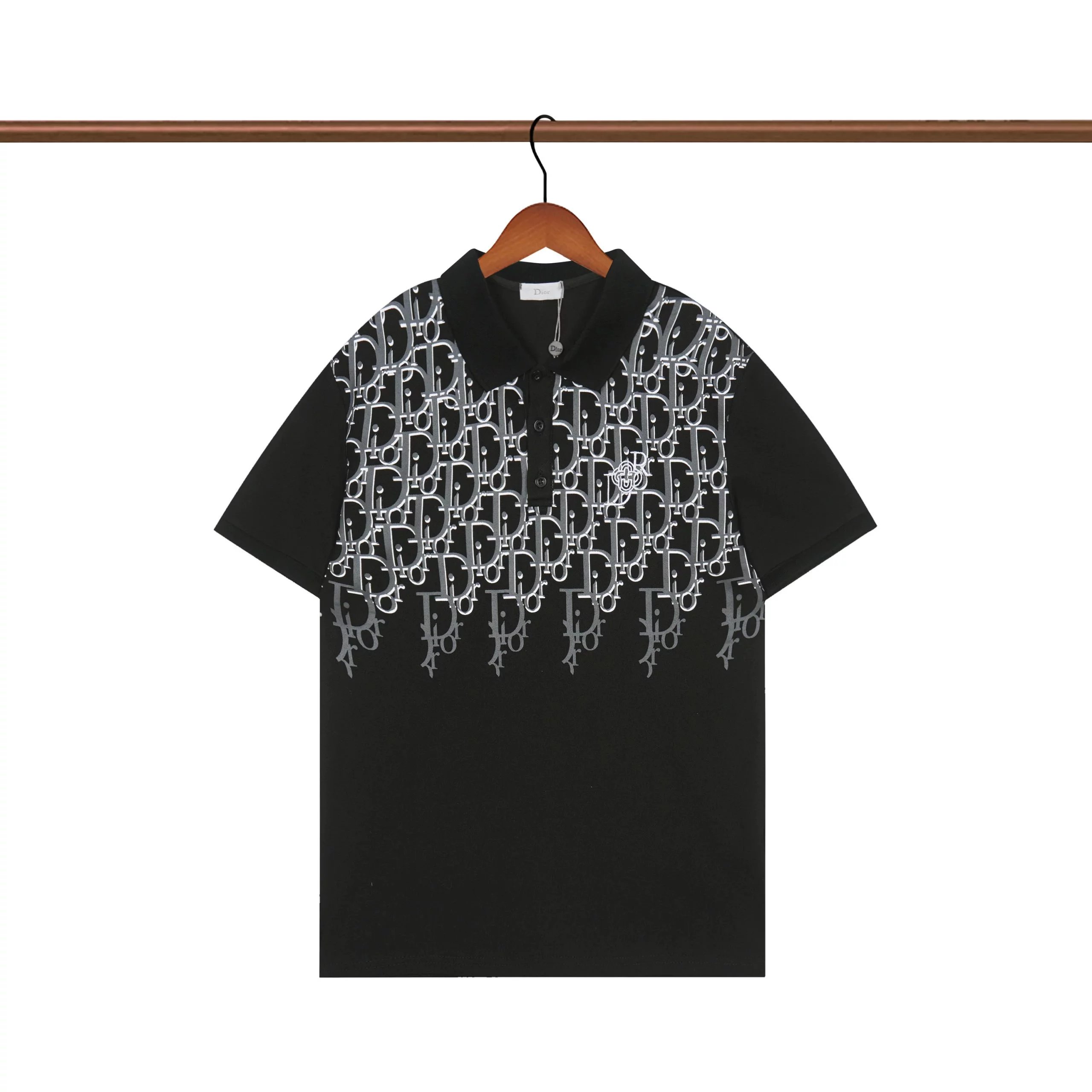 Dior Oblique Print Polo White Polo Shirt - 22
