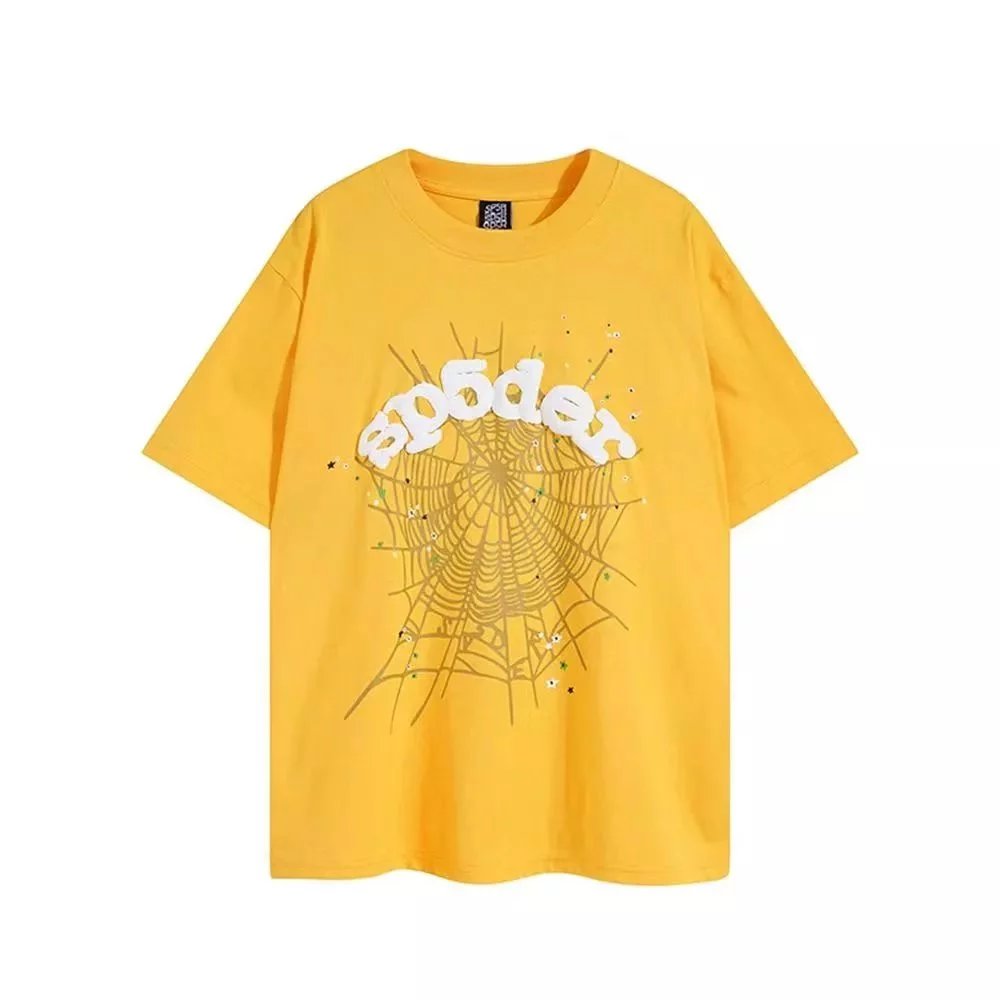 Design Spider Web '655' Graphic T-Shirt Brown - 6
